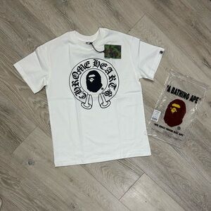 Bape White Short Sleeve Tee